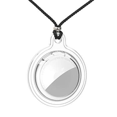 Imagem de Colar para AirTag │ Capa de silicone com design durável e à prova d'água │ Compatível com acessórios Apple Air Tag, suporte ajustável para crianças e adultos