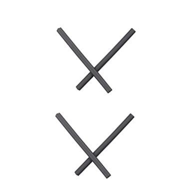 Imagem de Mryok 2 pares de kits de meias de ouvido de substituição para corda Oakley O4040 - preto e preto