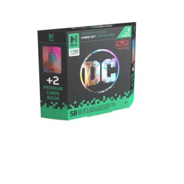 Imagem de DC Unlock The Multiverse 8-Pack Starter Pack – Hro Hybrid NFT Trading Cards, 58 Cards Starter Pack, Black (10031948)