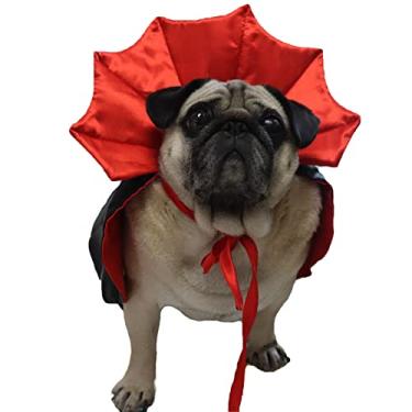 Imagem de SEIS Capa de cachorro demônio fantasia divertida de Halloween para animais de estimação roupa de príncipe gato roupas fofas para gatos cães pequenos médios buldogue francês chihuahua (demônio)