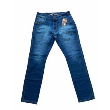 Imagem de Calça Jeans Masculina Plus Size Extra Grande Elastano 48/54 - Gangster