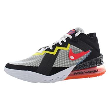 Imagem de Nike Lebron 18 Low Space Jame New Legacy tênis masculino basquete e tweety Bird edição limitada, Branco/preto/amarelo/carmesim brilhante, 10.5