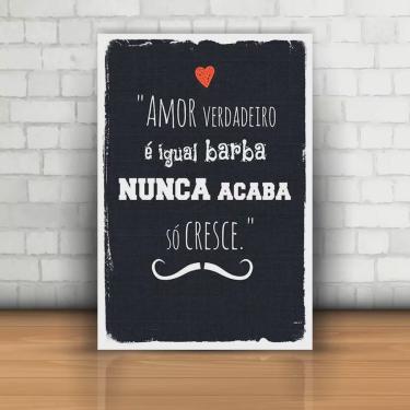 Imagem de Placa Decorativa Amor Verdadeiro