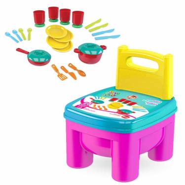 Imagem de Cadeirinha com Acessórios - Brinkadeira Cozinha - Dismat