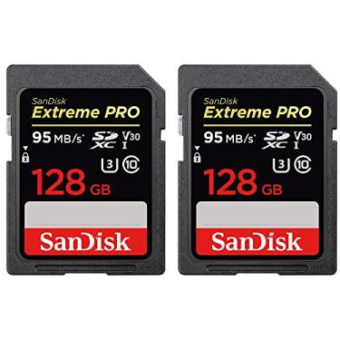 Imagem de SanDisk Cartão de memória SDSDXXG-128G-ANCIN Extreme PRO SDXC 128GB UHS-1 pacote com 2