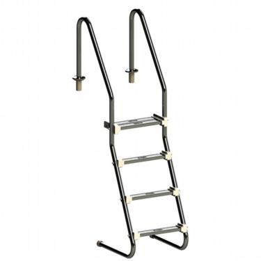 Imagem de Escada Para Piscina 4 Degraus Inox 1 1/2 Polegadas SODRAMAR