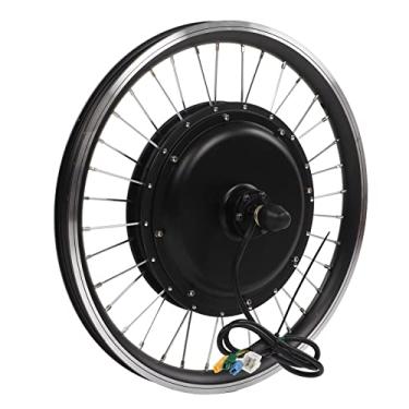 Imagem de Pegau Kit de roda de conversão elétrica, forte capacidade de rolamento alta eficiência à prova d'água 48V 1000W 50 cm kit de roda elétrica para scooter elétrico