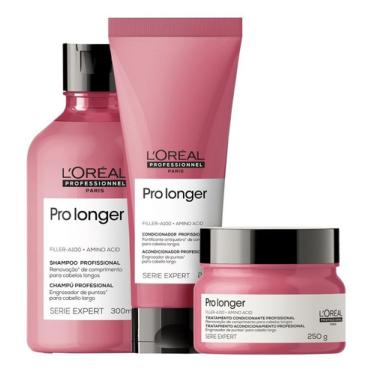 Imagem de Kit Loreal Série Pro Longer Shampoo Condicionador E Máscara
