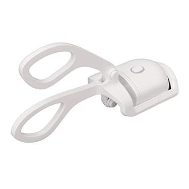 Imagem de Curvador de Cílios Aquecido, Curvador de Cílios Aquecido Elétrico Recarregável Controle de Temperatura Múltipla Ergonômico 10S Aquecimento Rápido para Mulheres Uso Doméstico (Branco)