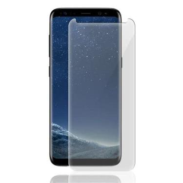 Imagem de Película Nano Gel Dupla + traseira fibra de carbono para Samsung Galaxy S8 Plus - Gshield (Cobre toda tela)