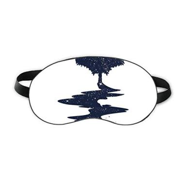 Imagem de Bússola Stream Tree Art Pattern Sleep Eye Shield Soft Night Vlindfold Shade Cover