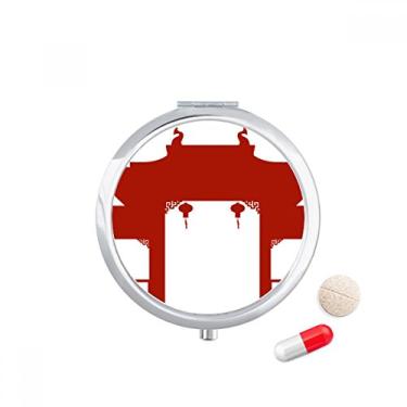 Imagem de Caixa de armazenamento de medicamentos com estampa de ilustração e desenho de cultura