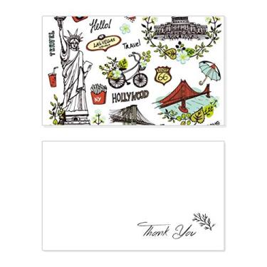 Imagem de Spring Liberty White House USA Graffiti Cartão de agradecimento aniversário aniversário saudações casamento agradecimento