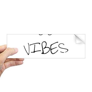 Imagem de DIYthinker Adesivo retangular com citação Good Vibes Only para janela de notebook