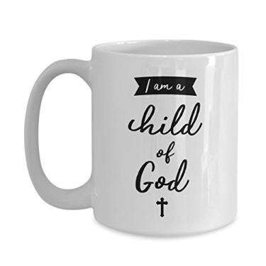 Imagem de Canecas Christianing – Caneca de café batizado – Caneca de café de cacau quente divertido – ideia de