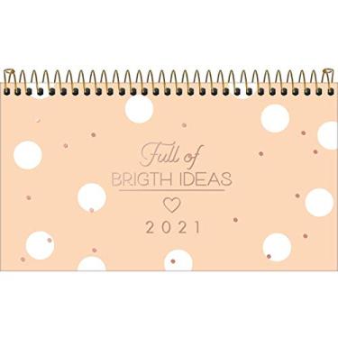 Imagem de Agenda Espiral de Bolso Soho M2 2022 Tilibra - Salmão Listras