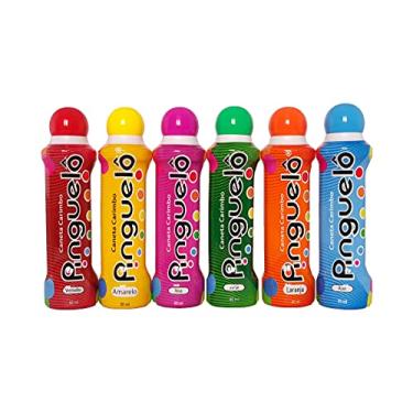 Imagem de Kit 6 Marcadores De Bingo Pinguelô Com 80ml - Diversas Cores