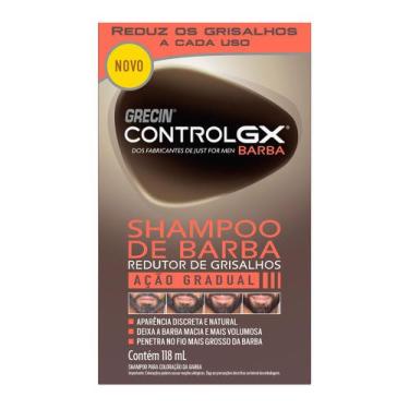 Imagem de Shampoo Para Barba Grecin Control Gx Redutor De Grisalhos 118ml