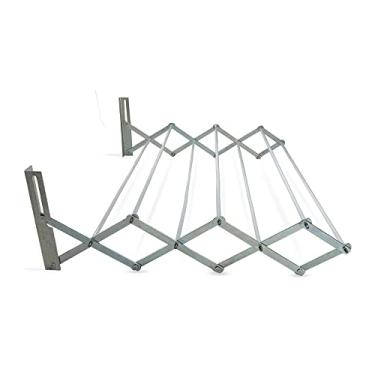 Imagem de Varal de Parede Retrátil Aço Sanfonado - 80cm