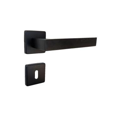 Imagem de Fechadura Porta Interna Quarto Hato 2 Inox Imab Preta Preto