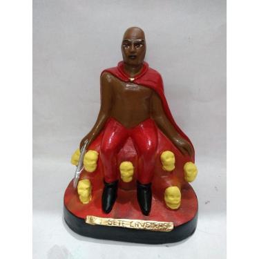 Imagem de Imagem Exu Sete Caveiras Escultura Estatua Gesso 20 Cm