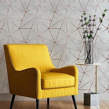 Imagem de Papel De Parede Adesivo Zara Rose Cimento Quarto Sala 1m