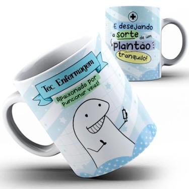 Imagem de Caneca xícara Flork Técnico de Enfermagem 23 (Azul)