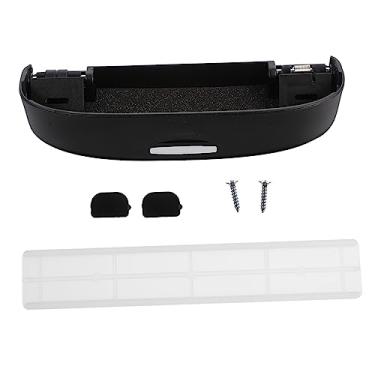 Imagem de ibasenice Caixa 2pcs Caixa De Óculos De Carro Porta Óculos De Sol Estojo De Óculos Automático Saco De Pára-sol De Carro Suporte De Óculos De Viseira De Carro Interior O Telhado Plástico