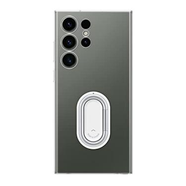 Imagem de SAMSUNG Capa para celular Galaxy S23 Ultra Clear Gadget, capa protetora com aderência, suporte, material premium, suporte destacável para acessórios, versão dos EUA, EF-XS918CTEGUS, transparente