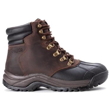 Imagem de Propét Botas de neve masculinas Blizzard Mid Lace Up, Marrom/preto, 9 X-Wide