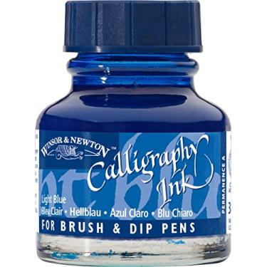 Imagem de Winsor & Newton Calligraphy Tinta para Caligrafia, Azul (Light Blue), 30 ml
