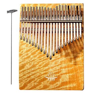 Imagem de 17||Piano de polegar Kalimba de 21 teclas, piano de dedo de bolso, percussão de dedo marimba, piano Mbira para amantes de música, com piano Tune Hammer, (18 cm x 13 cm) Phoebe Wood 21