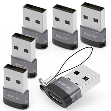 Imagem de USB C to USB Adapter (6 Pack),Type A Charger Converter for Apple iWatch Watch Series 7 8 SE,iPhone 11 12 13 14 Plus Pro Max,AirPods iPad Air 4 5 Mini 6,Samsung Galaxy S20 S21 S22 …
