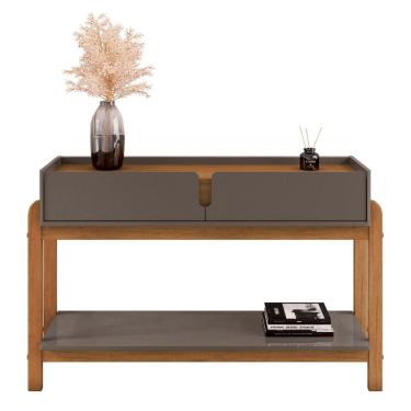 Imagem de Aparador para Sala Retrô Welch Cinza Perola Cedro 