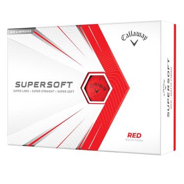 Imagem de Bolas de golfe Callaway Golf Supersoft, versão 2021, vermelho
