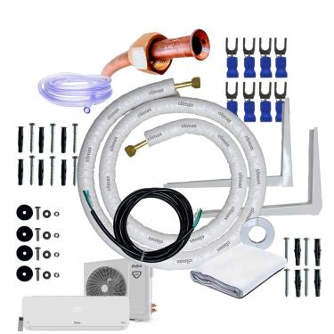 Imagem de Kit Completo Para Instalação De Ar Condicionado split On/off Philco 18000 Btus 1/4 x 1/2 5 Metros  Com Suporte 450mm