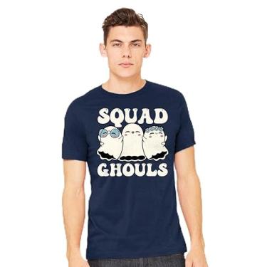 Imagem de TeeFury - Halloween Squad Ghouls - Camiseta masculina Halloween, fantasma,, Cinza mesclado, 4G