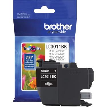 Imagem de Brother Impressora LC3011BK Singe Pack Cartucho Padrão Rendimento Até 200 Páginas LC3011 Tinta Preta