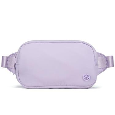 Imagem de Pander Mini bolsa de cinto – ultracompacta, serve para celular, batom, fones de ouvido, itens essenciais, bolsa transversal pequena, Roxo lilás, Small, liso