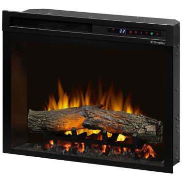 Imagem de Lareira Elétrica de Embutir A53x58L com Toras e Chamas Multicoloridas Realistas, 110V, Dimplex XHD23L, Preta