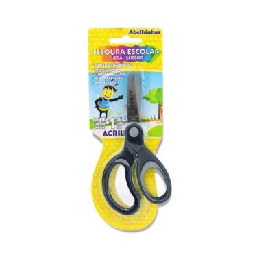 Imagem de Tesoura Escolar 13cm Acrilex Bicolor