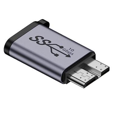 Imagem de chenyang Conector Micro USB 3.0 USB C para Micro USB 3.0 Adaptador de alimentação de dados de 10 Gbps