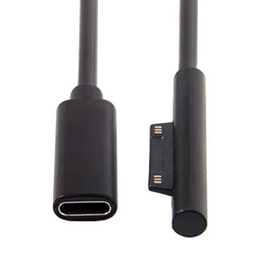 Imagem de Cabo de carregamento Pro para livro Pro Pro3 Pro4 Pro5 Pro5 da DC 15V Tipo-C USB-C fêmea para superfície
