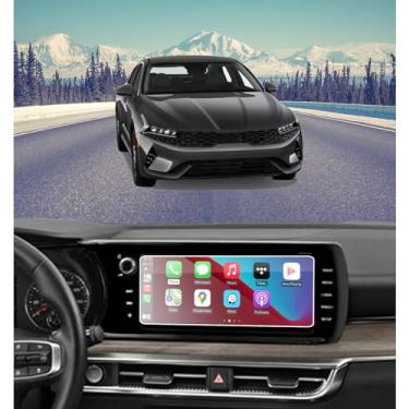 Imagem de PZSWUXIE Para 2022 2023 2024 Kia K5 DL3 GT/EX/GT-Line 10,25 polegadas HD protetor de tela sensível ao toque anti-impressão digital 9H dureza vidro temperado acessórios de rádio de carro