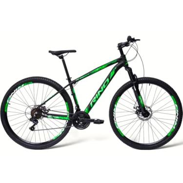 Imagem de Bicicleta Aro 29 Rino Start 21 Velocidades (Preto/Verde, 21)