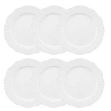 Imagem de Conjunto de Pratos Rasos 06 Peças Soleil White Oxford