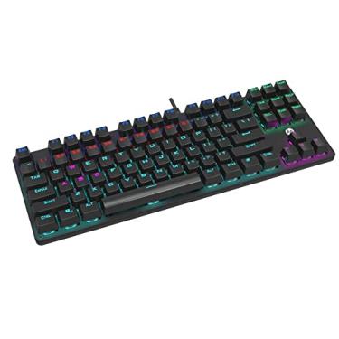 Imagem de HP Teclado USB Gamer Preto Mecanico GK200 LED com tecnologia Tenkeyless estrutura resistente teclas gravadas a laser retroiluminação multicolorida 9AJ57AA