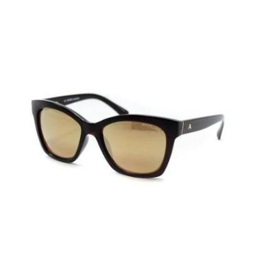 Imagem de Óculos Solar Atitude At5367 T01  Translúcido Lente Dourado Espelhada-Feminino