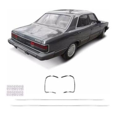 Imagem de Kit friso alumínio opala diplomata 88 a 90 contorno moldura lanterna t