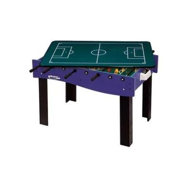 Imagem de MESA MULTI JOGOS (3 EM 1) Pebolim, Ping Pong, Futebol de Botão 1058 KL